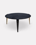 Table basse bleu marine et métal