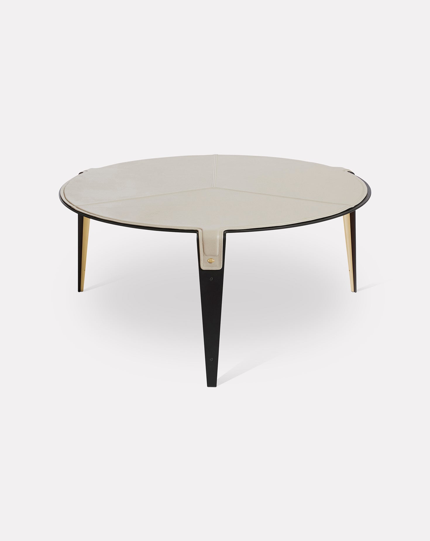 Table basse rose nude et métal