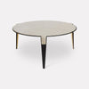Table basse rose nude et métal