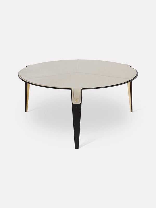 Table basse rose nude et métal
