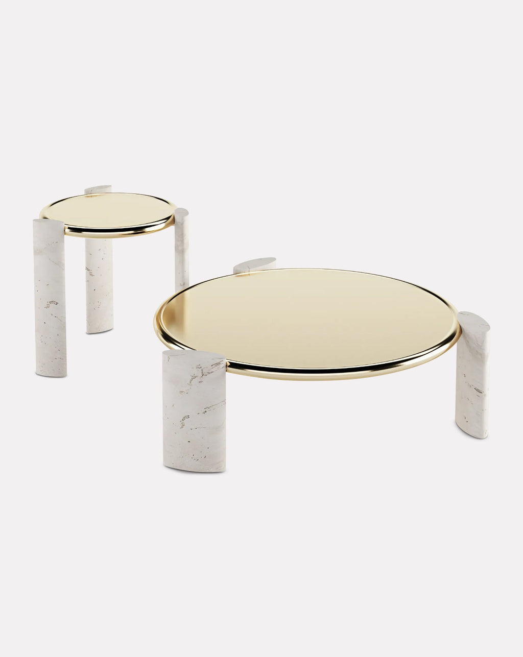 Table basse en travertin
