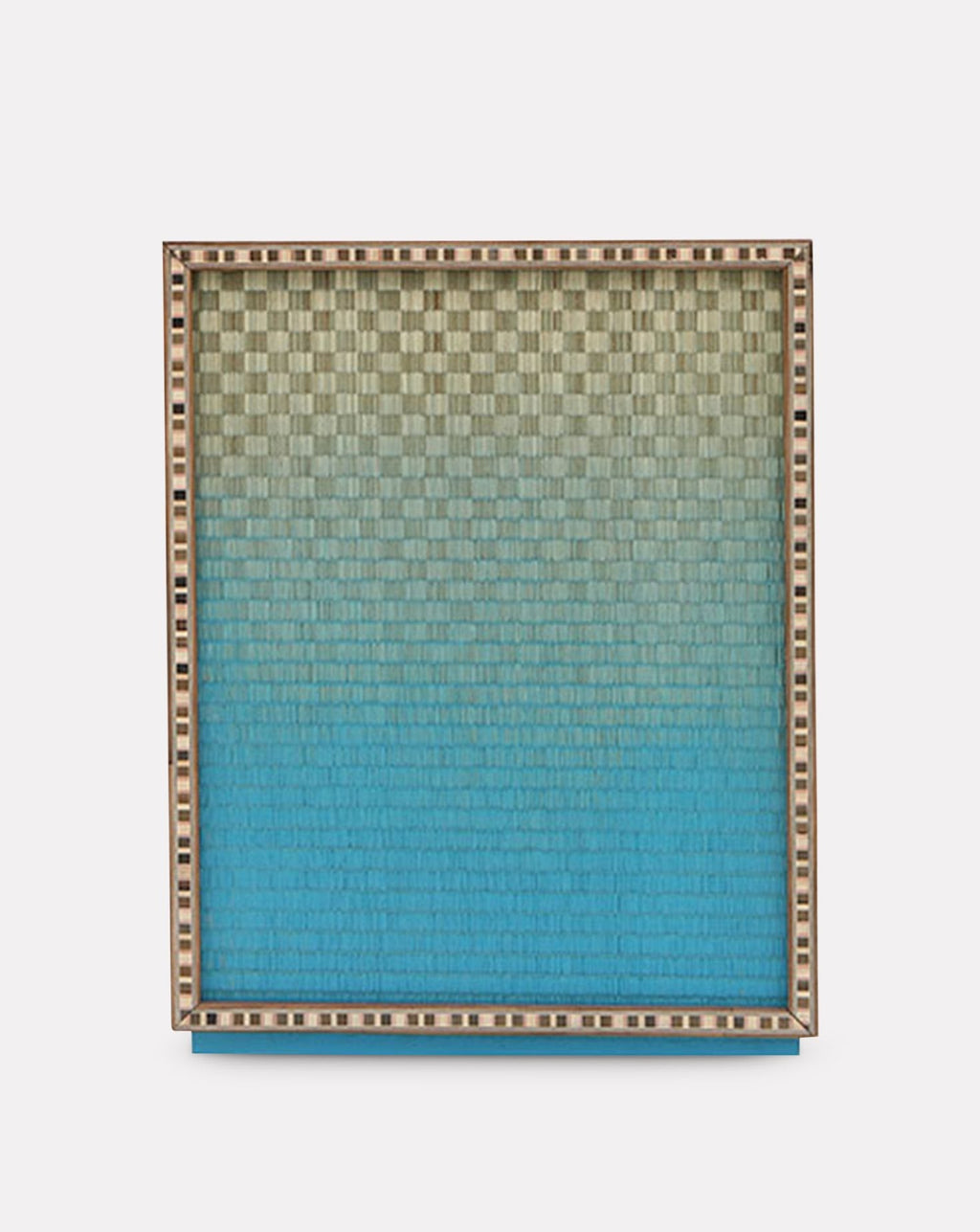 Avec Table d'appoint bleue à incrustation de marqueterie