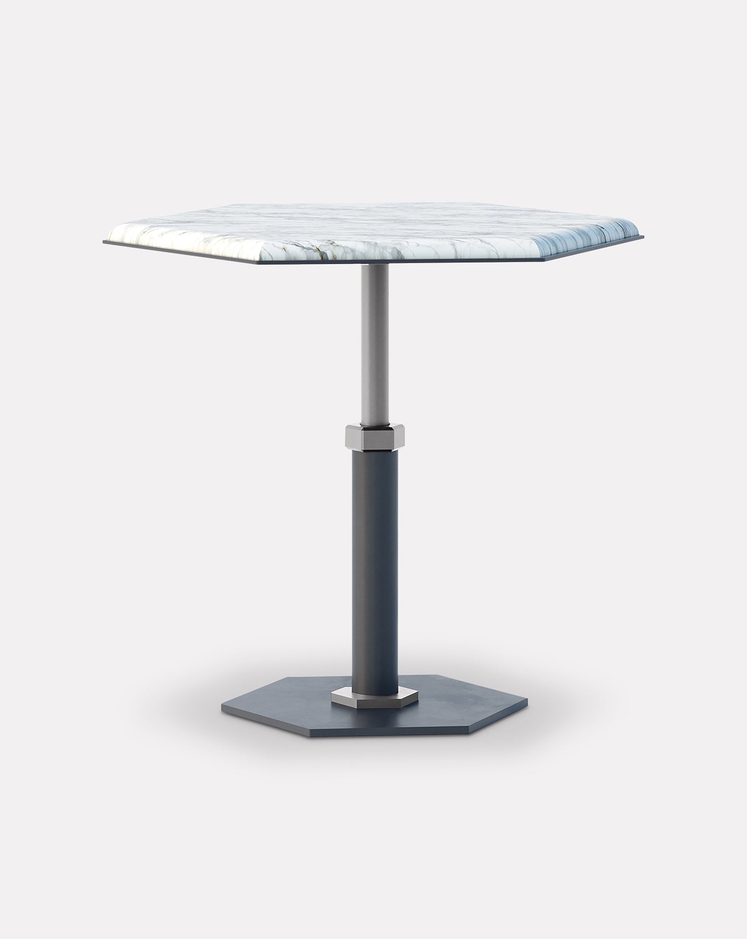 Table d'appoint hexagonale