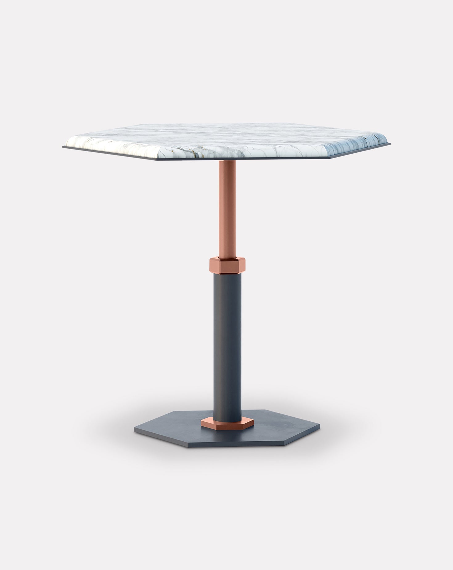 Table d'appoint hexagonale