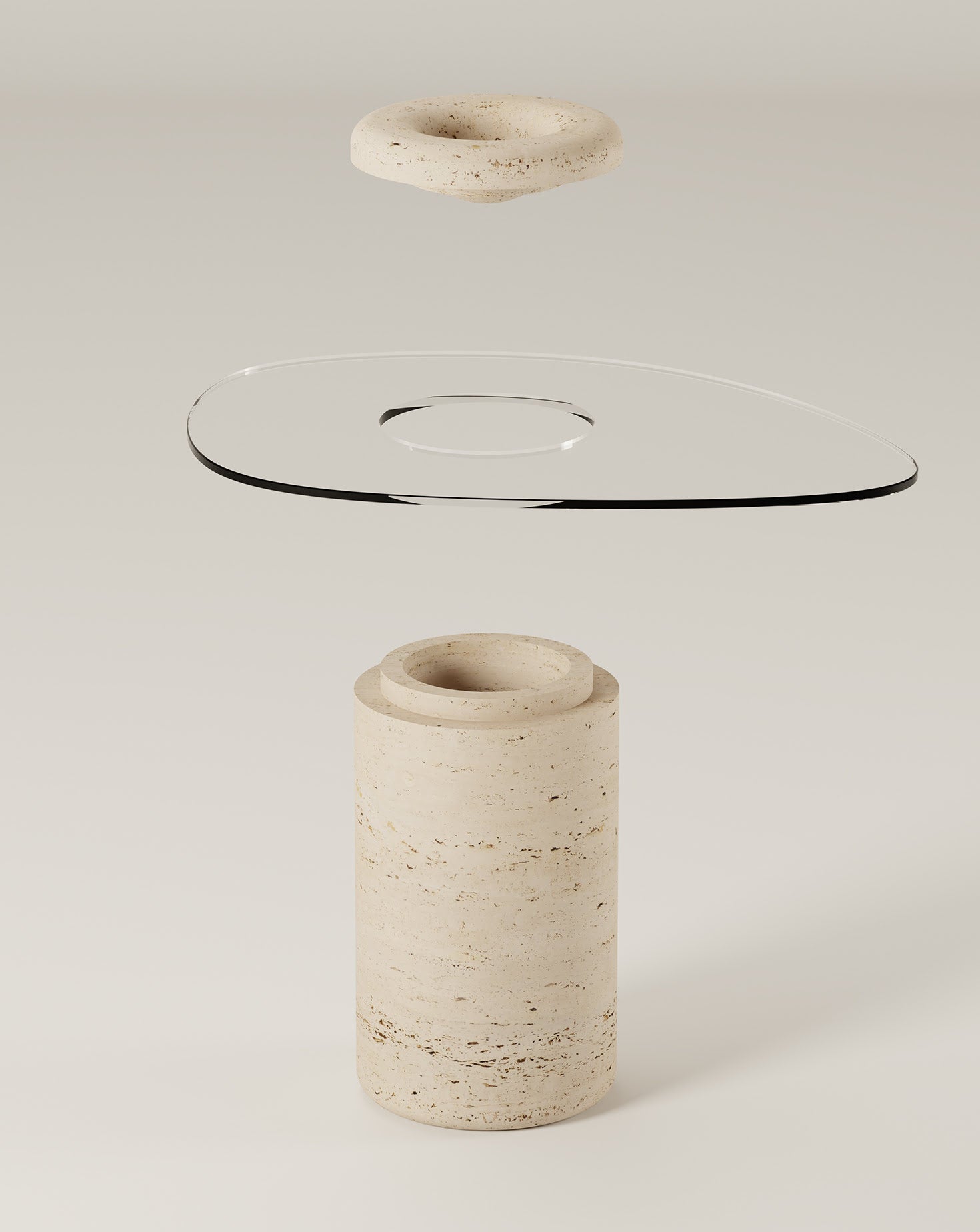 Table d'appoint en marbre