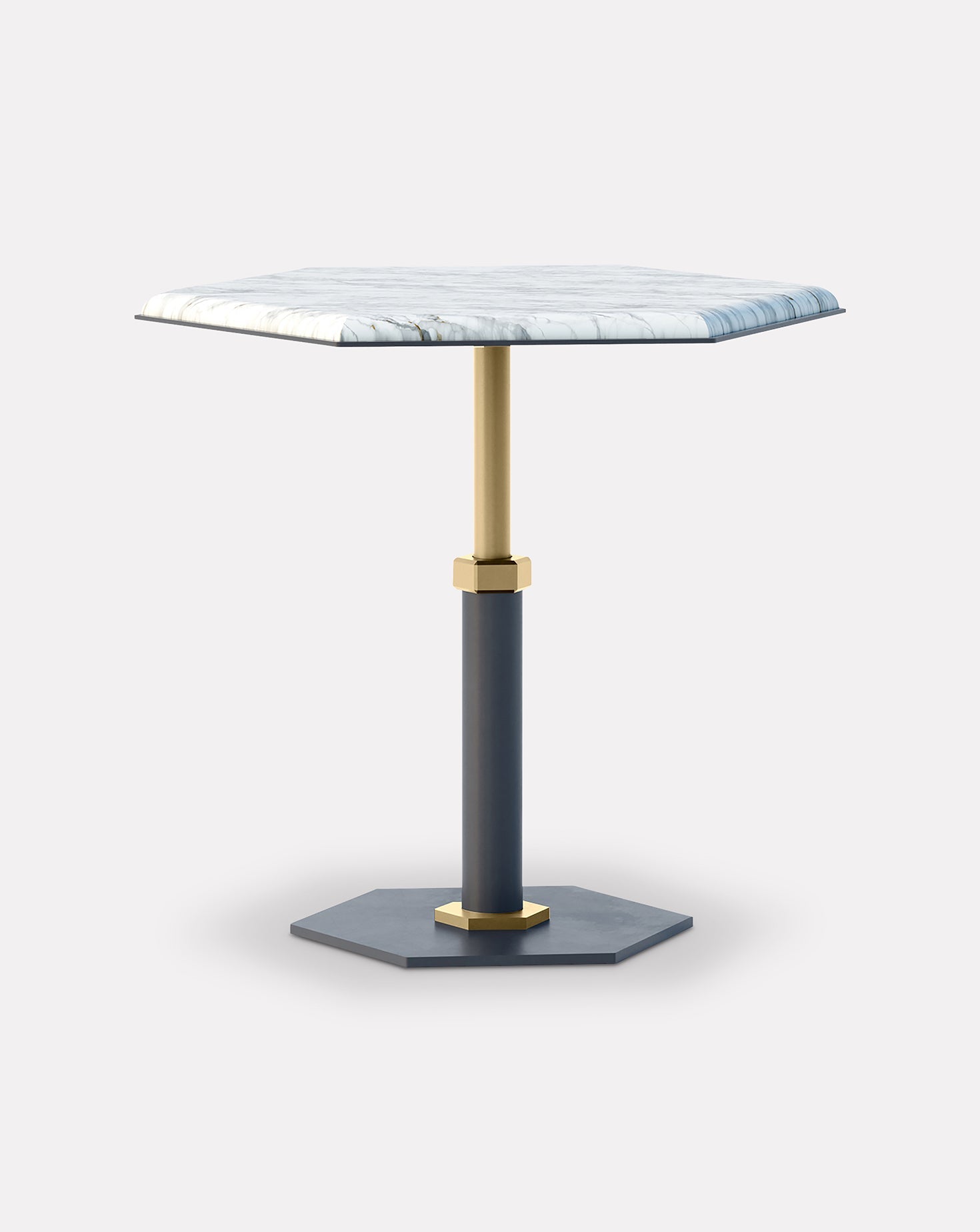 Table d'appoint hexagonale