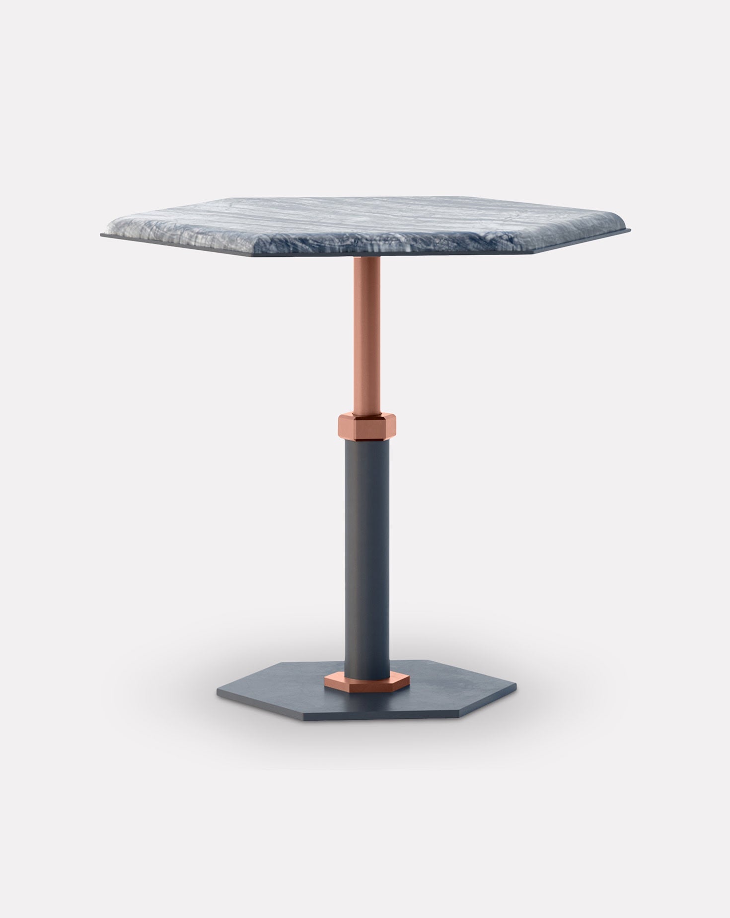 Table d'appoint hexagonale