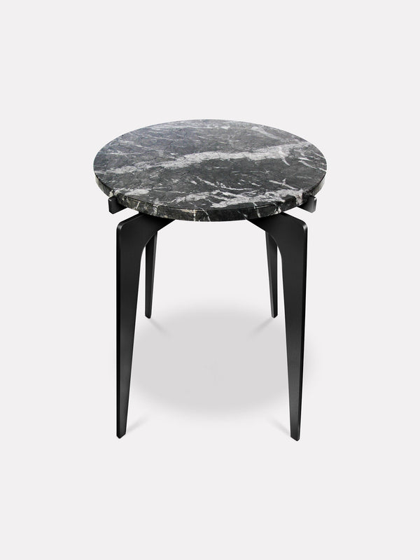 Table d'appoint en marbre Grigio