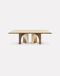 Table à manger en bois de sycomore