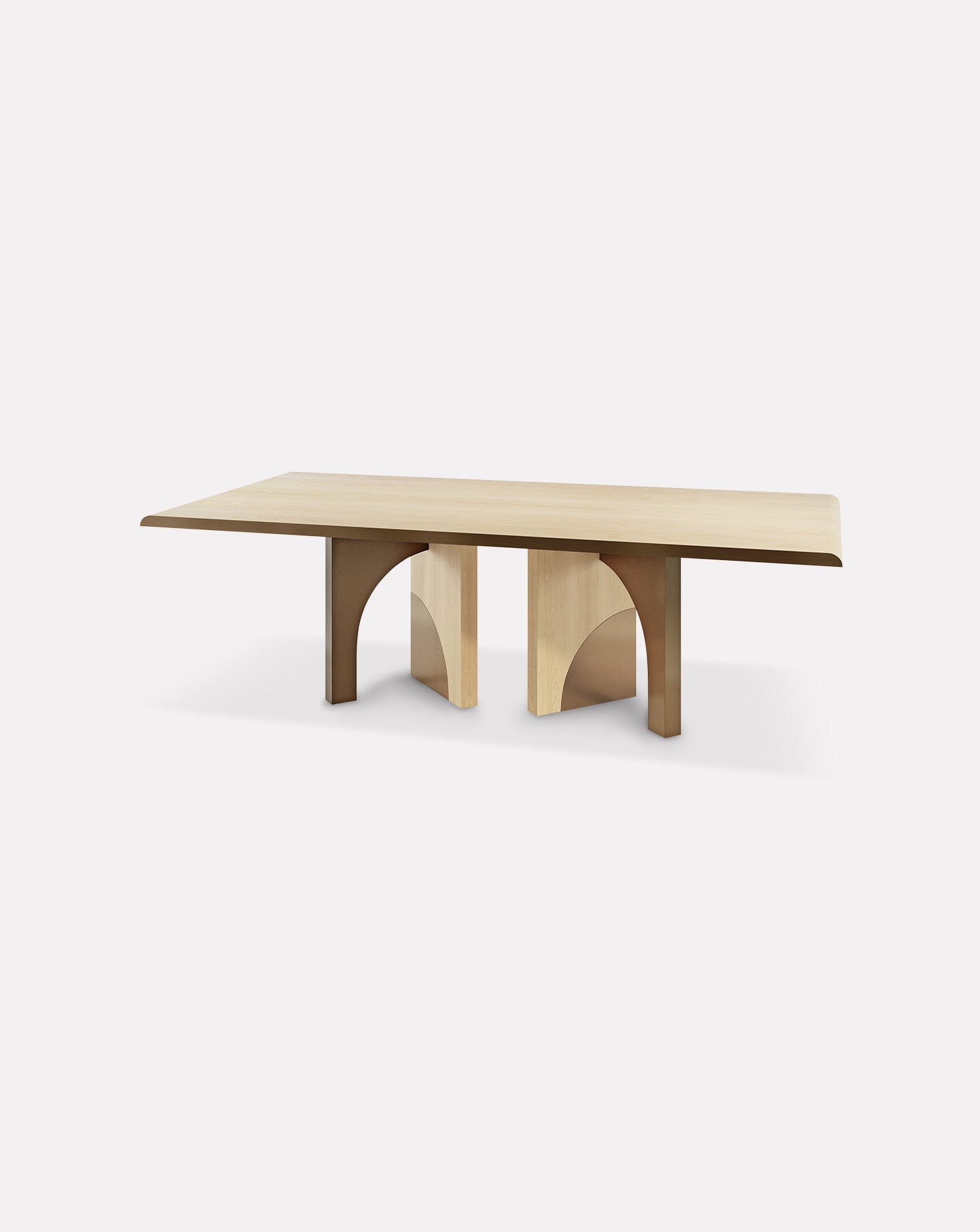 Table à manger en bois de sycomore