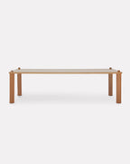 Table de salle à manger rectangulaire 9 boutons