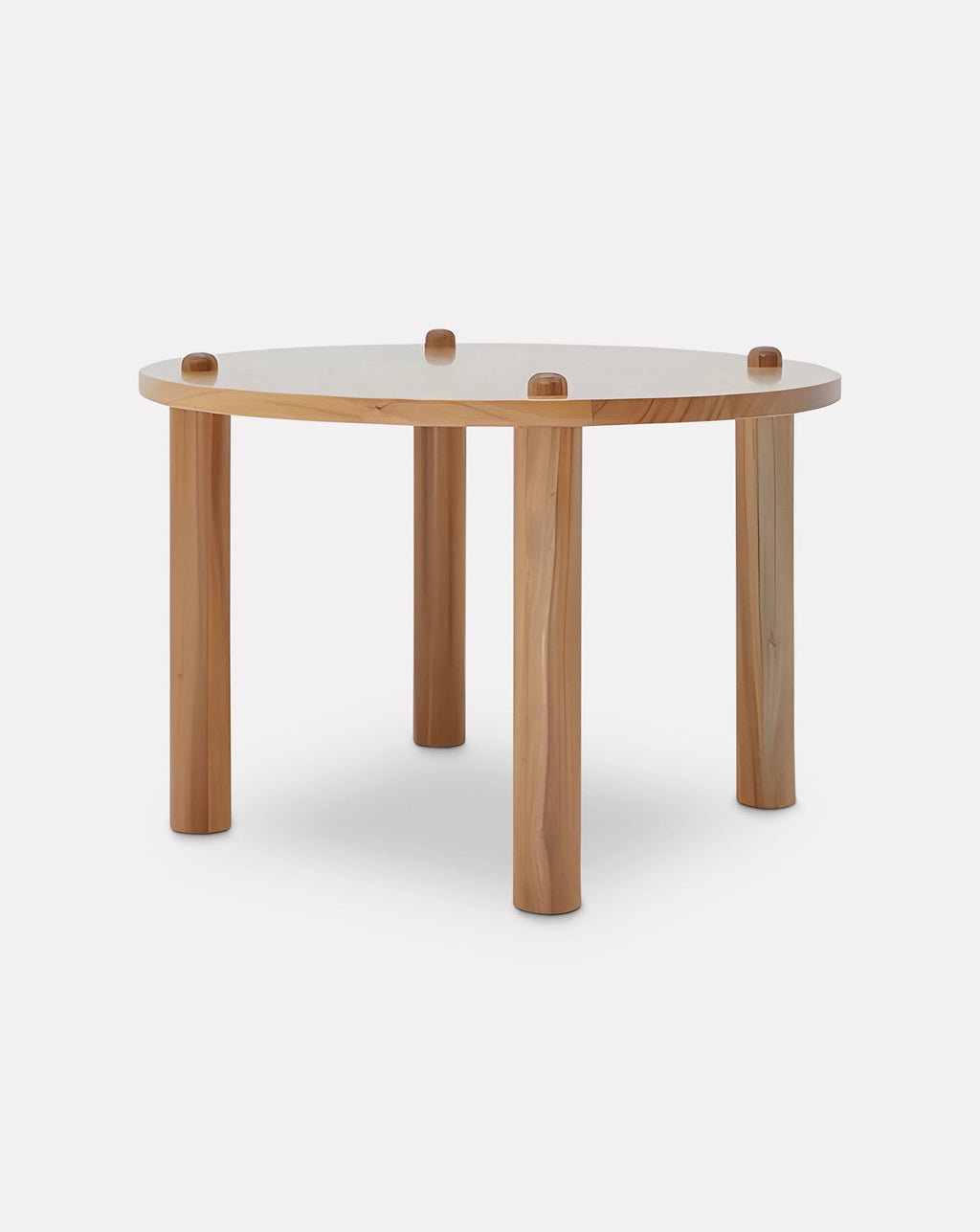 Table à manger ronde à 9 boutons