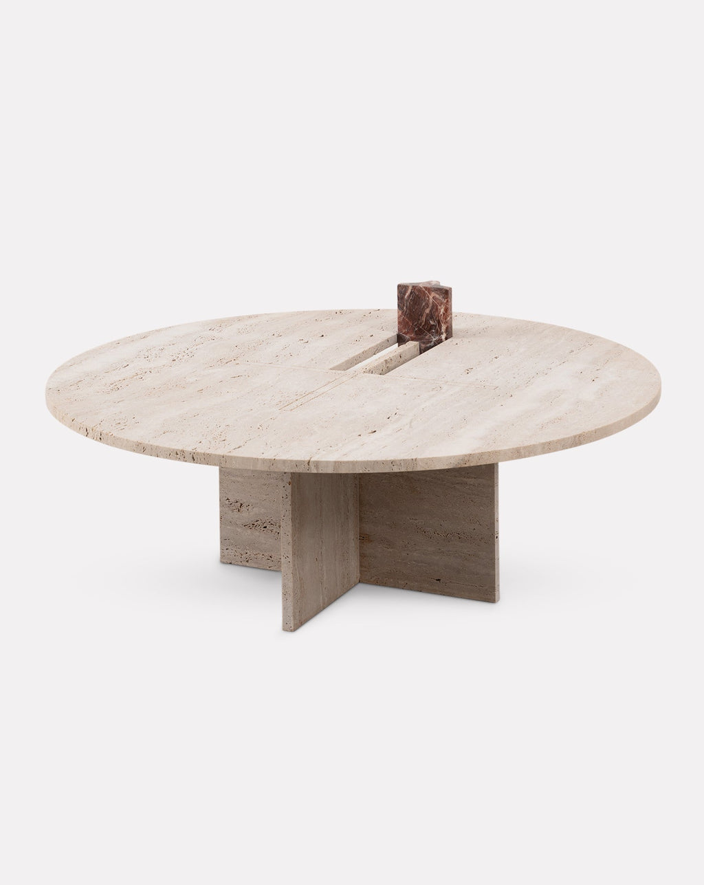 Table basse V en marbre
