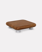 Table basse en bois et marbre