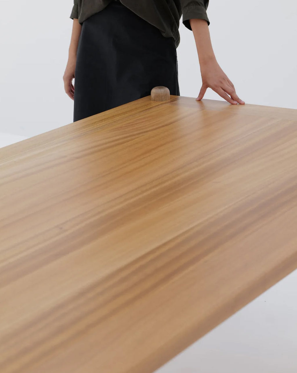 Table de salle à manger rectangulaire 9 boutons