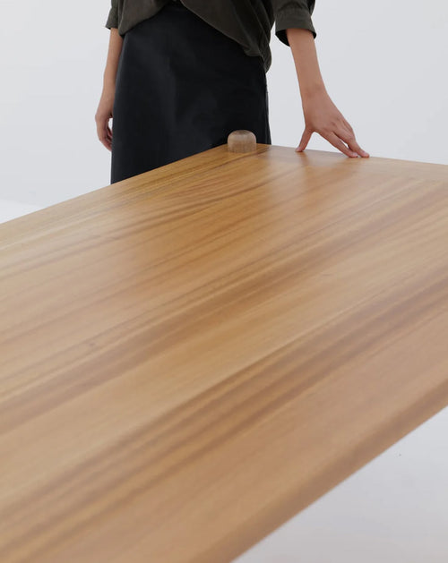 Table de salle à manger rectangulaire 9 boutons