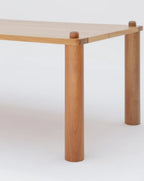 Table de salle à manger rectangulaire 9 boutons