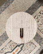 Table basse V en marbre