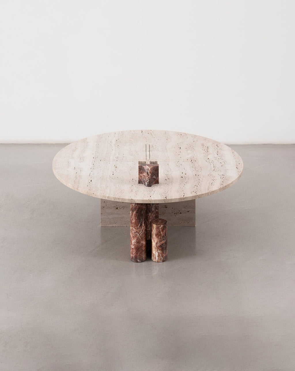 Table basse V en marbre